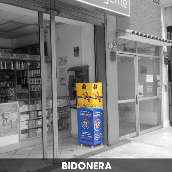 BIDONERA APRONAX AMARILLA CUADRADO