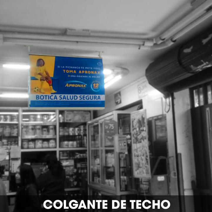 COLGANTE DE TECHO APRONAX cuadrado